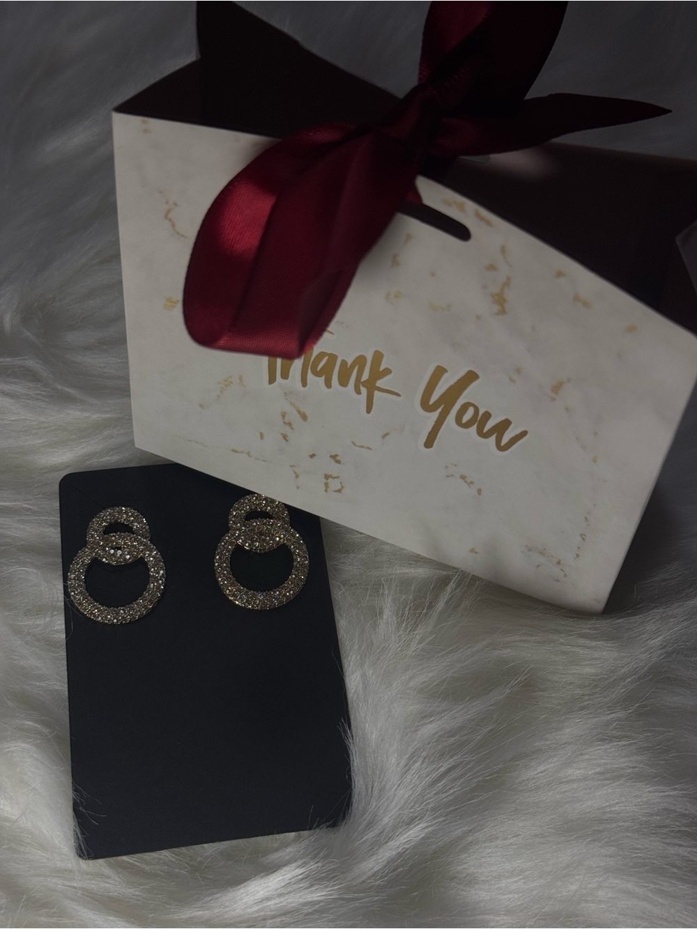 Gold Glitter Double Hoop Earrings✨ Message me for bundle deals on jewelry✨